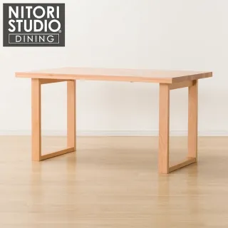 【NITORI 宜得利家居】◎實木餐桌 N COLLECTION T-06U 135 NA(實木餐桌 NCOLLECTION 實木 櫸木)