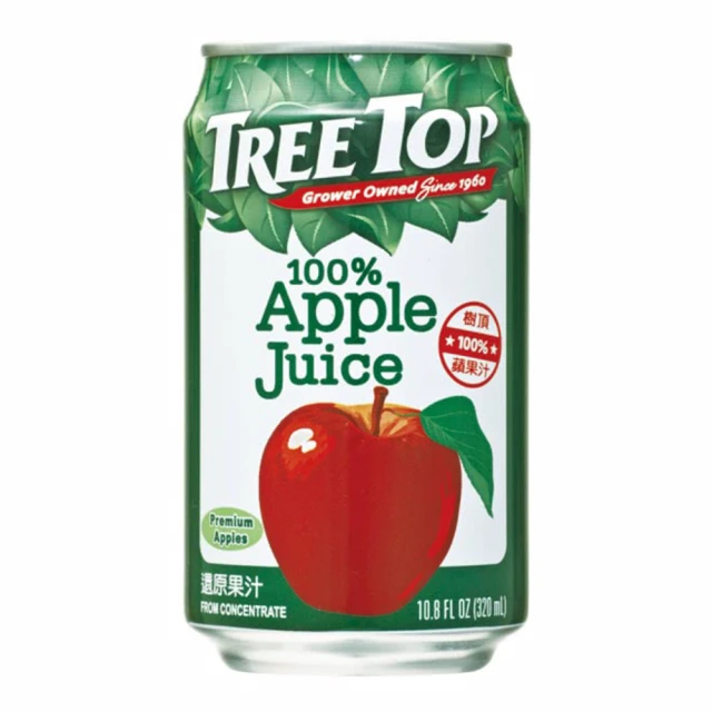 【Tree Top 樹頂】樹頂100%蘋果汁320ml*24入