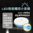 【Mayka明家】GN-6002智能LED觸控感應 小夜燈 白光(顏色隨機 磁吸 兩段照明 電池式)