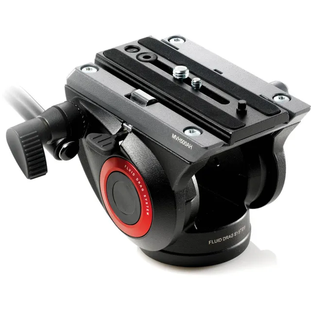 【Manfrotto 曼富圖】MVH500AH / MVH 500AH 液壓攝錄兩用雲台 (公司貨) 油壓雲台 飛羽攝影 載重5公斤