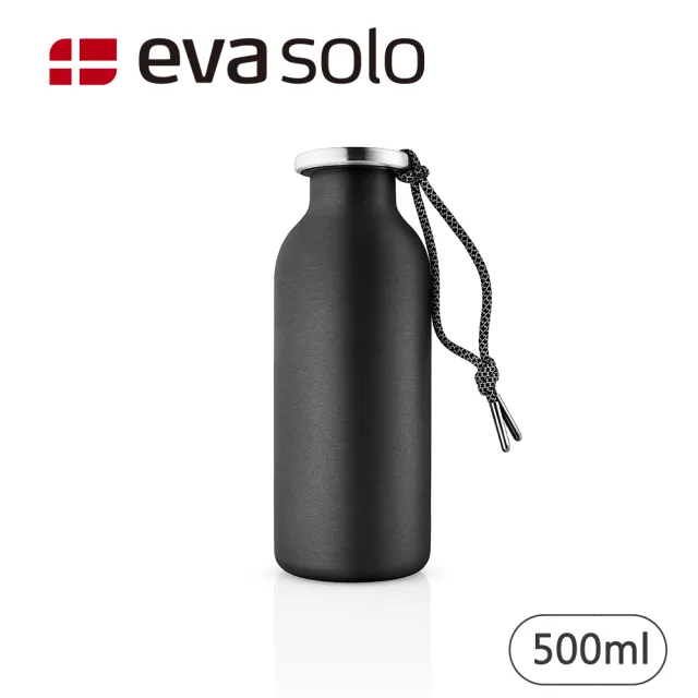 【IUSE】丹麥 Eva Solo 隨行水瓶/黑/500ml(隨行杯/水瓶/不鏽鋼)