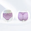 【Swear 思薇爾】Panty小褲系列M-XXL全蕾絲中腰三角女內褲(桑椹紫)