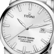 【TITONI 梅花錶】大師系列 瑞士天文台認證機械腕錶/時尚銀41mm(83188 S-575)