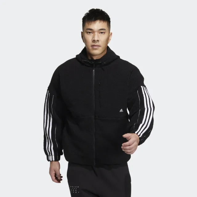 【adidas 愛迪達】3-STRIPES 連帽外套 男/女 HP1374