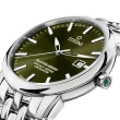 【TITONI 梅花錶】大師系列 瑞士天文台認證機械腕錶/森林綠41mm(83188 S-660)