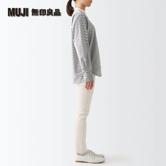 【MUJI 無印良品】女有機棉混彈性丹寧合身褲(原色)