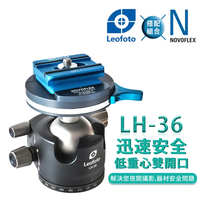 【德國NOVOFLEX】Q﹦Base II+QPL 1+Leofoto LH36雲台(彩宣總代理)