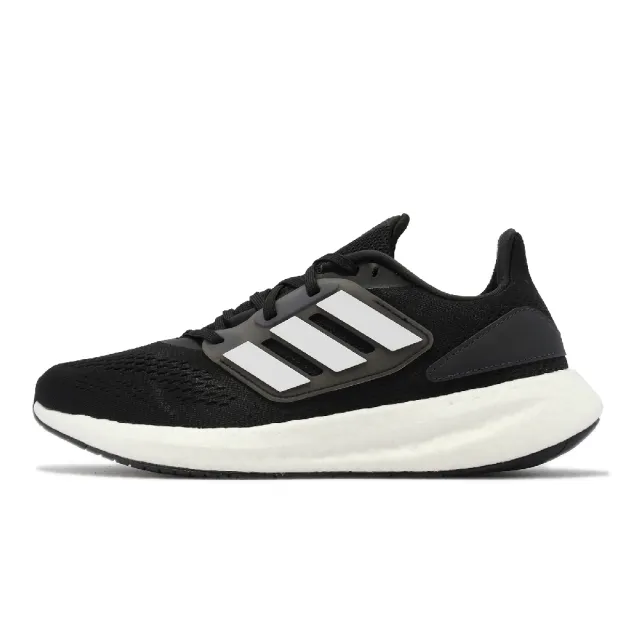 【adidas 愛迪達】慢跑鞋 Pureboost 22 男鞋 女鞋 黑 白 緩震 透氣 運動鞋 愛迪達(GZ5174)
