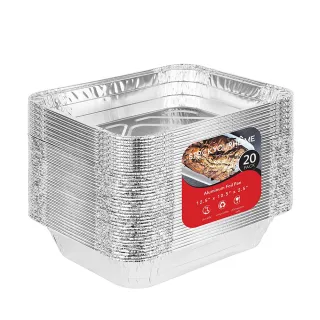 【AHOYE】加厚烤肉用鋁箔盒 15*12cm-20個裝(料理盒)