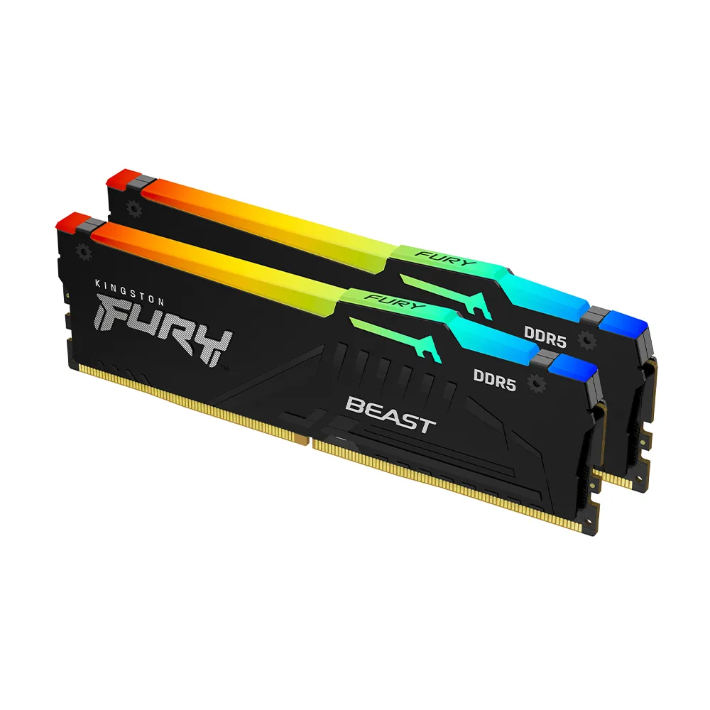 【Kingston 金士頓】FURY DDR5-6000 16GBX2 EXPO RGB PC用超頻記憶體(KF560C36BBEAK2-32)