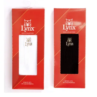 【Lynx Golf】男款山貓Logo精美襪款3入組(短襪/中筒襪)