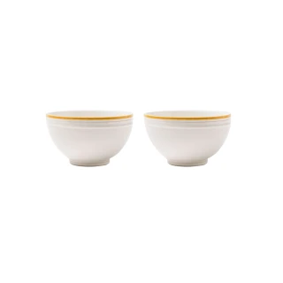 【韓國SSUEIM】RETRO系列極簡ins陶瓷碗盤6件組(橘色)