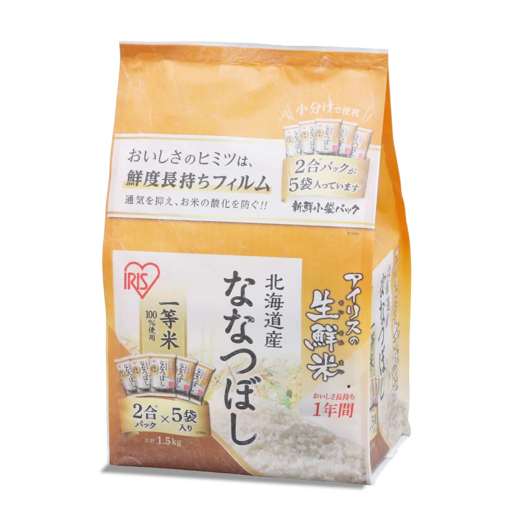【IRIS】日本直送北海道產七星米1.5kg(米 日本米 分裝包 新鮮)