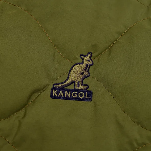 【KANGOL】外套 軍綠 水波紋 鋪棉 休閒(6255144772)