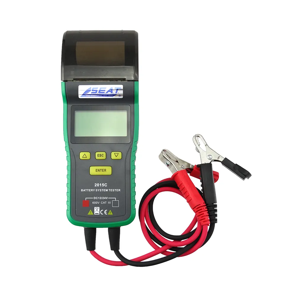 電瓶檢測大師 電瓶 電瓶檢測 12V 24V汽車電瓶檢測儀 附打印機 電瓶測試器 電瓶壽命容量(130-BA+2P)