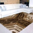 【Fuwaly】凱伊立體系列_楓潮棕地毯-200x290cm(現代 立體 起居室 客廳 書房 大地毯)
