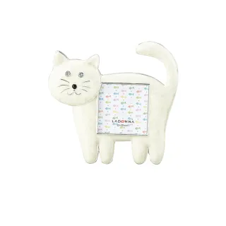 【LADONNA】簡單生活系列 白貓裝飾相框(原廠正貨)