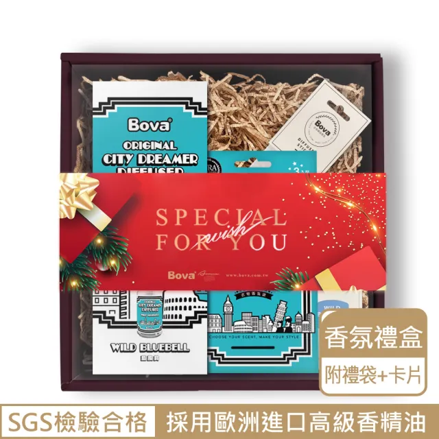【Bova 法柏精品香氛】城市夢想家室內擴香系列香氛禮盒(附禮袋+卡片 ))
