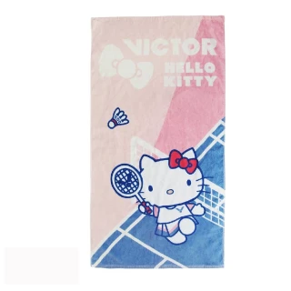 【VICTOR 勝利體育】VICTOR X HELLO KITTY 聯名浴巾(C-4182 淡粉色)