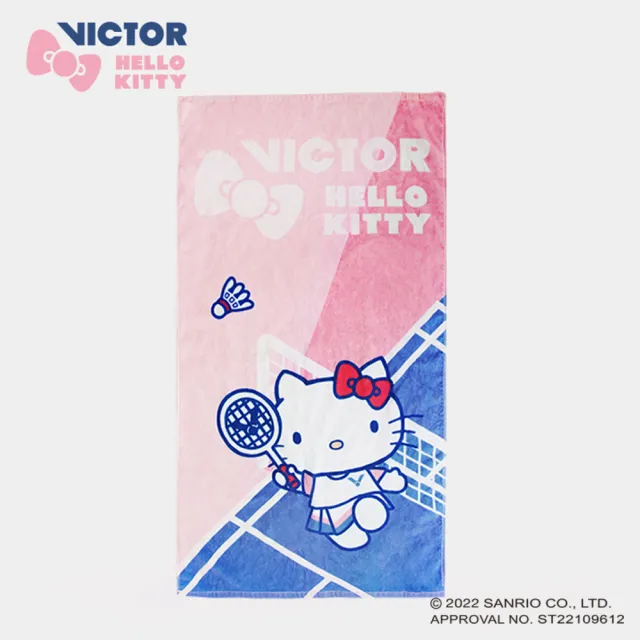 【VICTOR 勝利體育】VICTOR X HELLO KITTY 聯名浴巾(C-4182 淡粉色)