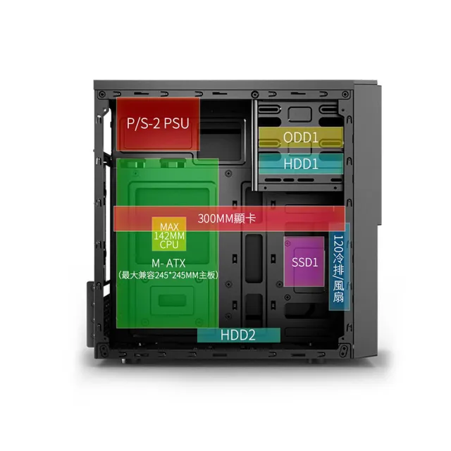 【infotec】小悍馬 商務迷你 USB3.0電腦機殼