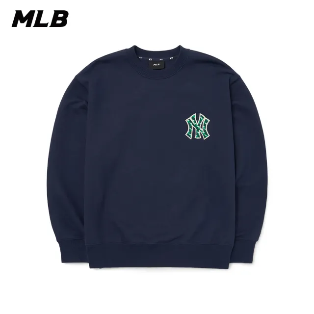 【MLB】長袖大學T CUBE MONOGRAM系列 紐約洋基隊(3AMTM0624-50NYD)