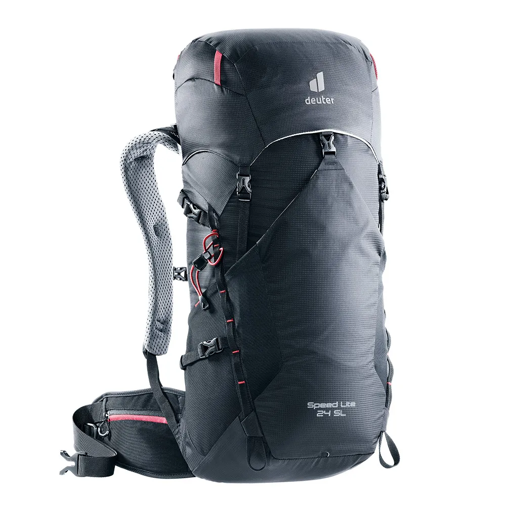 【deuter】SPEED LITE 24SL超輕量旅遊背包(3410521黑/戶外休閒包/健行包/登山包)