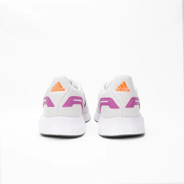 【adidas 愛迪達】Runfalcon 2.0 W 女 慢跑鞋 運動 休閒 避震 透氣 健身 穿搭 米白 紫(GV9575)