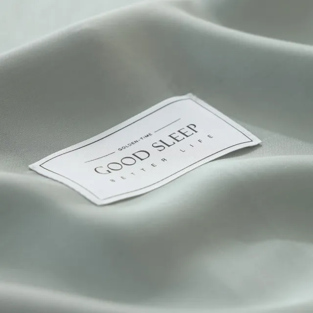 【GOLDEN-TIME】300織紗100%純淨天絲三件式床包組-抹香綠(雙人)