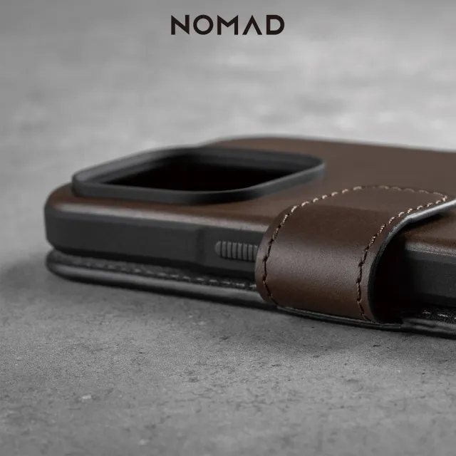 【NOMAD】iPhone 14 Pro Max 6.7吋 精選Horween皮革保護套(嚴選Horween皮革獨特紋理更具特色)