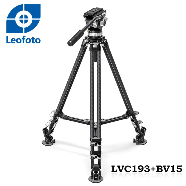 【Leofoto 徠圖】LVC193C+BV15碳纖維3節三腳架含油壓雲台(彩宣總代理)