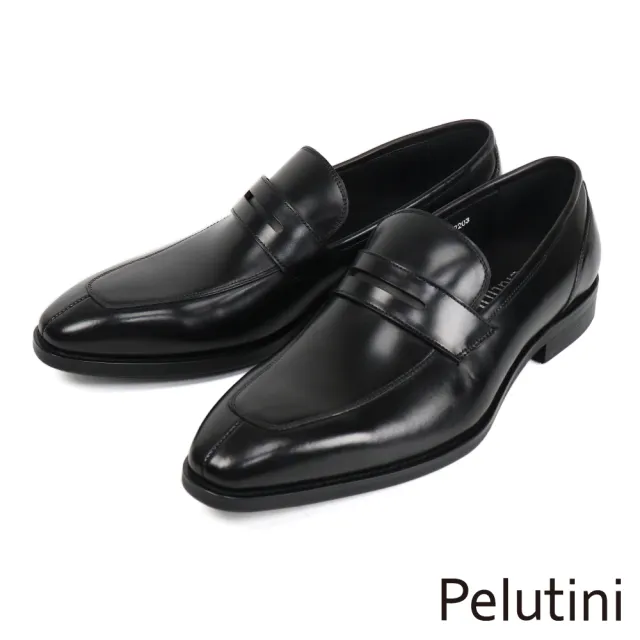 【Pelutini】高雅質感便士樂福鞋 黑色(PE28799-BL)
