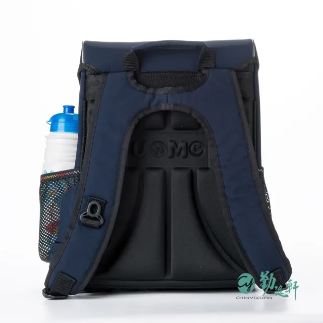 【UnMe】MIT經典款多功能護脊後背書包 兒童書包(深藍/低中年級120CM以上適用)