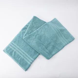 【生活工場】Turkey經典棉柔浴巾-綠藍
