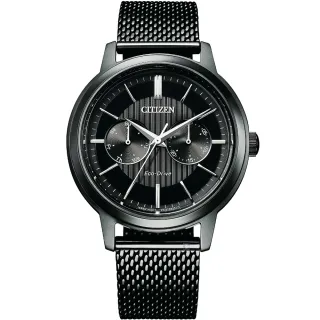 【CITIZEN 星辰】GENTS系列Eco-Drive  光動能雙眼時尚男錶 禮物手錶(BU4034-82E)