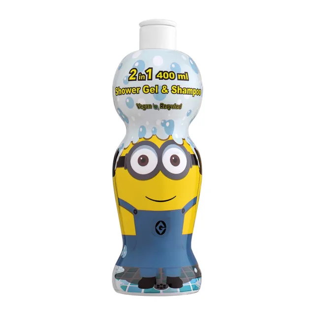 【MINIONS 小小兵】2合1沐浴洗髮精 400ml(萌Q收藏版)