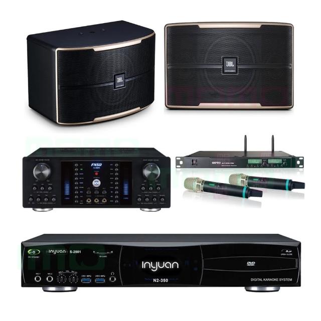【音圓】S-2001 N2-350+FNSD A-380N+ACT-8299PRO++JBL Pasion 10(點歌機4TB+擴大機+無線麥克風+喇叭)