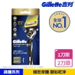 【Gillette 吉列】鋒護系列手動刮鬍刀(1刀架2刀頭/極致保護 零死角刮淨)