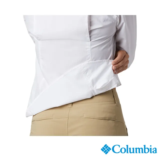 【Columbia 哥倫比亞 官方旗艦】女款- Omni-Wick快排防曬50長袖襯衫-白色(UAR26570WT / 2022年秋冬商品)