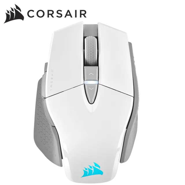 【CORSAIR 海盜船】M65 RGB ULTRA 電競無線滑鼠(白色)