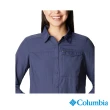【Columbia 哥倫比亞 官方旗艦】女款- Omni-Wick快排防曬50長袖襯衫-深藍(UAR26570NY / 2022年秋冬商品)