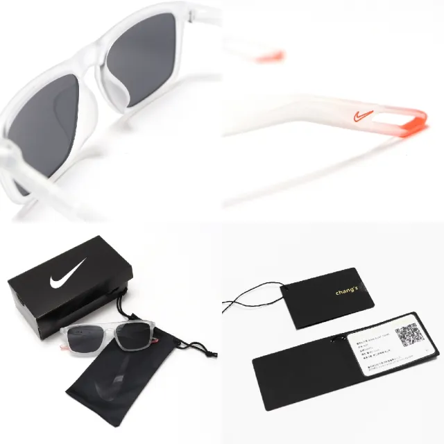 NIKE 耐吉】太陽眼鏡NV05 LB Sunglasses 男女款霧白透明框黑蔡司