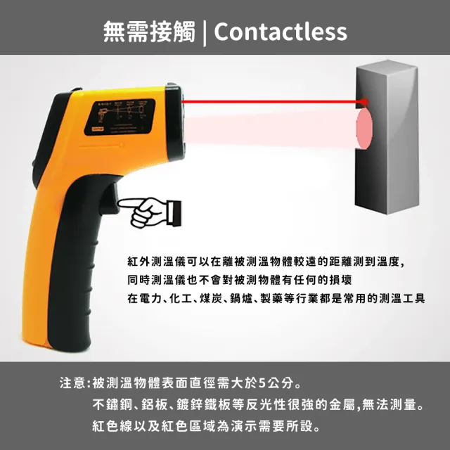 【精準測量】紅外線測溫槍-50-400℃(料理 攝氏 華氏 溫度槍 溫度計 測溫儀 測溫度 測溫器 油溫槍)