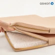 【QSHION】三折式單人水洗防蹣床墊 收納方便 兩色可選(100%台灣製造 日本專利技術)