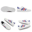 【adidas 愛迪達】休閒鞋 Breaknet 男鞋 女鞋 白 藍紅 復古 經典 皮革 網球風 愛迪達(FZ1837)