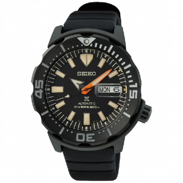 【SEIKO 精工】PROSPEX 黑潮系列限量潛水機械錶 / 黑面 42.4mm SK037(4R36-10L0C/SRPH13K1)
