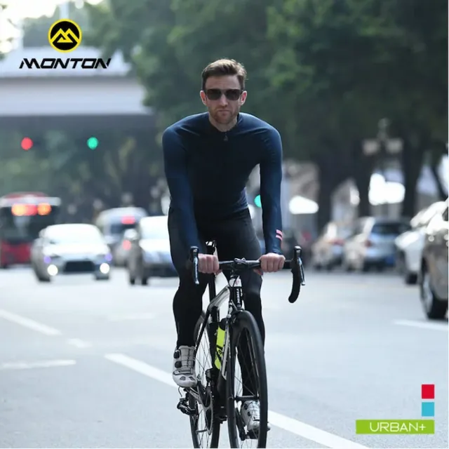 【MONTON】旖旎男款抓絨自行車長上衣-多色(男性自行車服/長袖車衣/自行車衣/零碼)