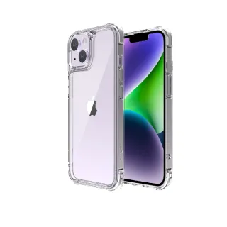 【ABSOLUTE】iPhone 14 6.1吋 LINKASEAIR軍規防摔抗變色大猩猩玻璃掛繩保護殼(不思議淨透)