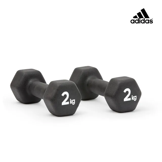 【adidas 愛迪達】六角健身啞鈴(2kg/2入)