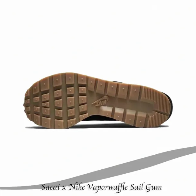 NIKE 耐吉】聯名款Sacai x Nike Vaporwaffle Sail Gum 黑生膠黑魂解構